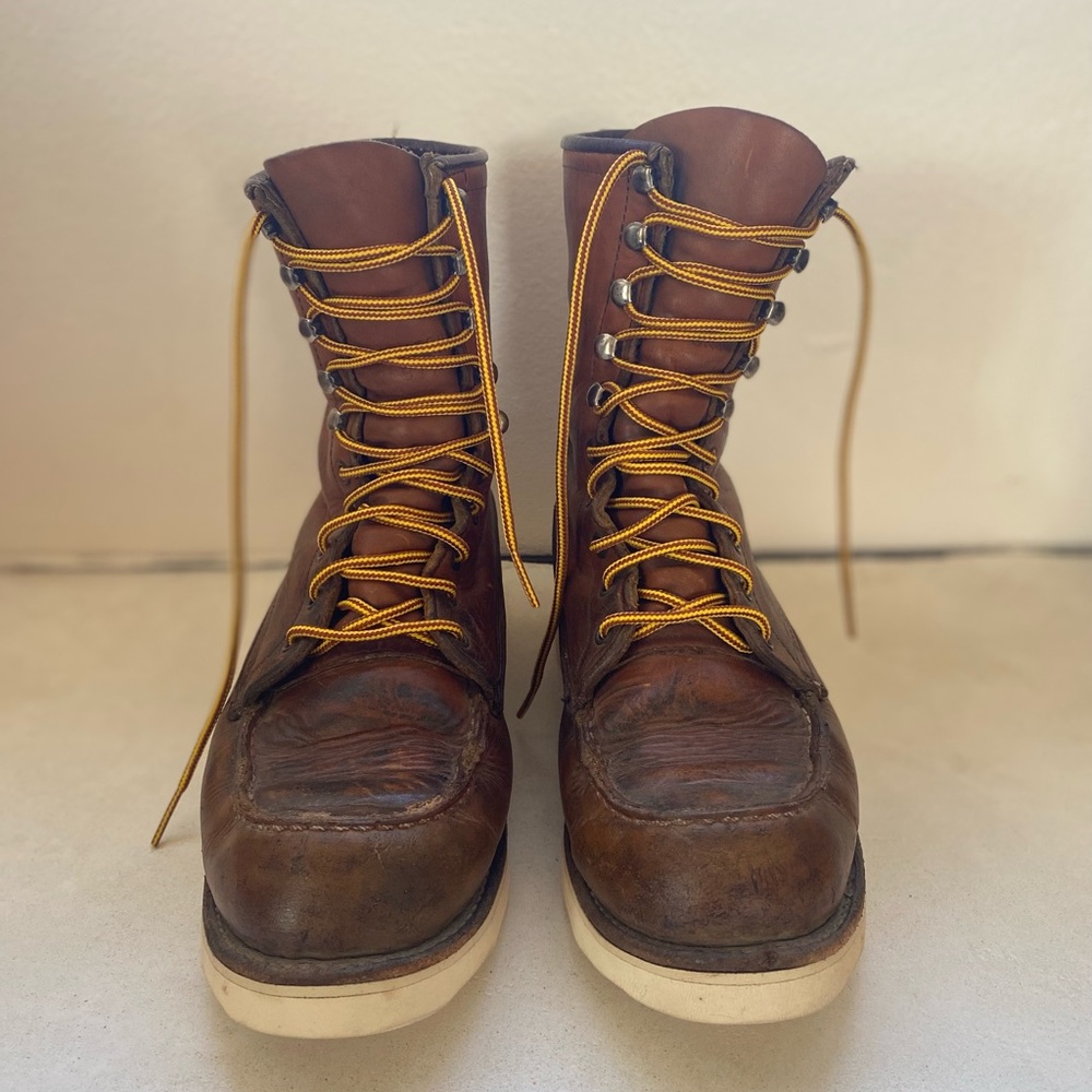 Vintage Red Wings. With BRAND NEW soles and laces.